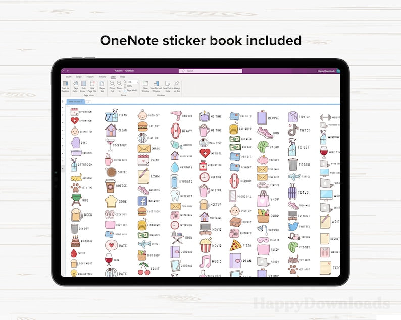 Everyday Life Digital Stickers, Daily Planner Stickers, iPad Stickers, Goodnotes Stickers, OneNote Stickers, Digital Planner Stickers, PNG