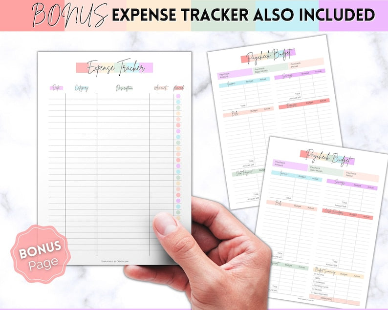 Paycheck Budget Planner, EDITABLE Budget by Paycheck Template, PDF Printable Budget Tracker, Finance Planner, Zero Based Budget Sheet Binder